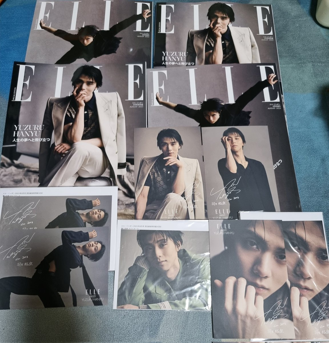 kriscornbeat's tweet photo. Finally I got the whole set!
It's a miracle 💖💖#ellemagazinejapan #GUCCI #elle8 #ELLEJAPAN #HANYUYUZURU #羽生結弦
#羽生結弦GIFT世界配信 https://t.co/OIJtVVXg0V
