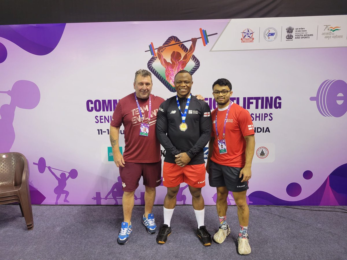 NCCBarney's tweet photo. Congrats to client &amp; @MDX_LSI  teammate @Iicyrille for winning gold  at the Commonwealth Championships!! 🏋️‍♂️🥇

@EngWeightLift 
@GBWeightLifting https://t.co/EwrcEZNayv