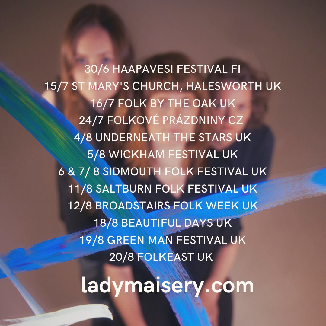 Lady Maisery (@ladymaisery) on Twitter photo Festival season continues this weekend ☀️ we’re in gorgeous Halesworth tonight being charmed by a packed out church. Tomorrow we open the main stage at <a href="/FolkByTheOak/">Folk by the Oak</a>! Festival season continues this weekend ☀️ we’re in gorgeous Halesworth tonight being charmed by a packed out church. Tomorrow we open the main stage at <a href="/FolkByTheOak/">Folk by the Oak</a>!