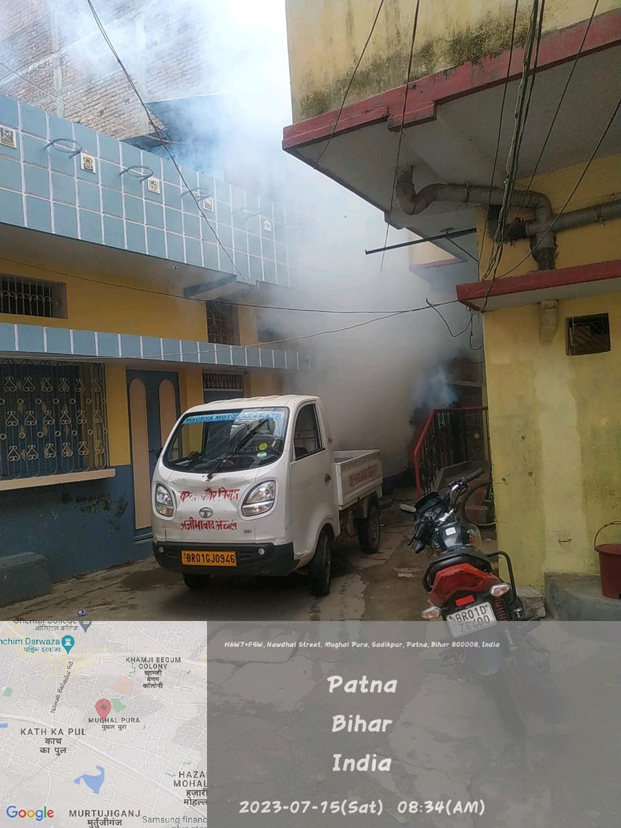 cityofpatna's tweet photo. पटना नगर निगम के द्वारा डेंगू और मलेरिया से बचाव हेतु हर गली मोहल्ले में फोगिंग मशीन से धुंए का छिड़काव किया जा रहा है |
ULB CODE-801373
#antifogging #antilarwa #fogging #DenguePrevention
@SwachhBharatGov @HardeepSPuri @Secretary_MoHUA @SwachSurvekshan @UDHDBIHAR @MoHUA_India https://t.co/QIemwAEeXs