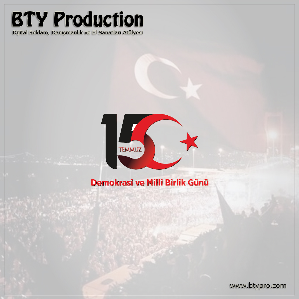 #15Temmuz 🇹🇷 #Demokrasi ve #MilliBirlikGünü’nde, şehitlerimizi rahmetle anıyor, gazilerimize şükranlarımızı sunuyoruz... #BTYPro #DijitalAjans #BTYProduction #BTYProdüksiyon #WebSitesi #ETicaretSitesi #DijitalReklam #Google #Adwords