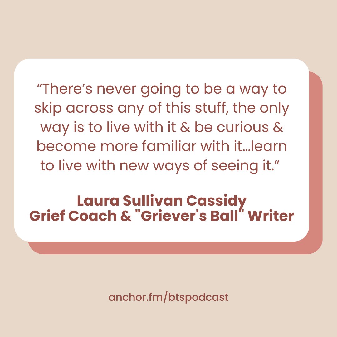 Culturalist, journalist, &amp; grief coach Laura Sullivan Cassidy talks about her work around grief &amp; with <a href="/recomposelife/">Recompose | Ecological Death Care</a> in the newest ep. of #BTSPodcast

We talk about managing complicated feelings of grief, end-of-life decisions, final wishes, &amp; much more: spotifyanchor-web.app.link/e/IKwyjkxnsBb