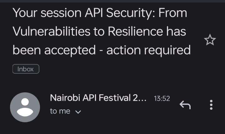 _oliveh_'s tweet photo. Ladies and gentlemen, shall we?🤗
I'm so elated to have been selected as a speaker for the upcoming API festival.🎉🥳. I can't wait to share and learn from others. #API . Grab a ticket, you don't want to miss this🔥 https://t.co/phk4zVbt2d
