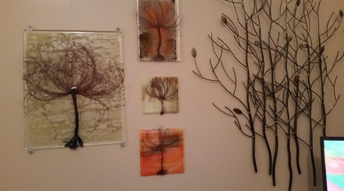My tree collage is so pretty. The pieces were made by Vira Dobbins. She does an amazing job.