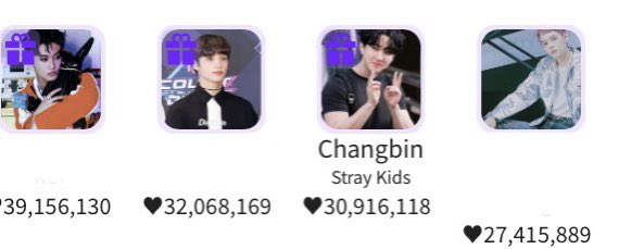 [🗳️] #CHANGBIN BIRTHDAY POLL

‼️LAST DAY‼️

Let’s focus on KDOL now!! 

Collecting 💜 is pretty easy! 

Rank: 🥉
🎯: 🥇

GAP 2ND - 1,152,051
GAP 4TH - 3,500,229

PLS VOTE 🥹

#StrayKids <a href="/Stray_Kids/">Stray Kids</a>