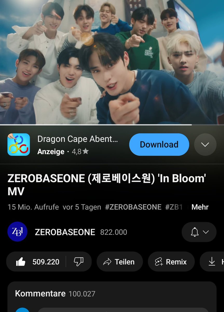 congrats on debuting 🩵! its pleasantly light, uplifting vibes are perfect for summer 🥰🩷 #엠플이랑_제로즈랑 #ZEROBASEONE #ZB1 #제로베이스원 #YOUTHINTHESHADE #InBloom