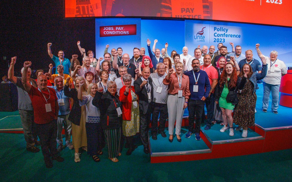 Unite Scottish delegates at the Policy Conference 2023 proud to say you all done a great job representing our Region at Unite Scotland .