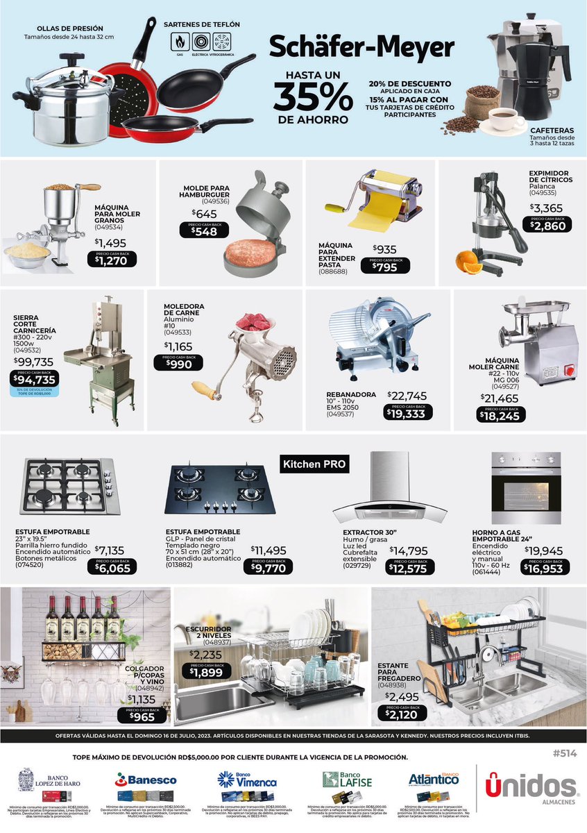 AUNIDOSRD's tweet photo. ¡Súper ofertas! 
Ofertas válidas hasta el 16 de julio, 2023.
#UnidosKennedy #UnidosSarasota https://t.co/ujRNa16VNZ