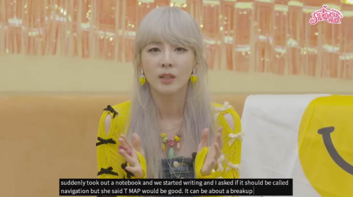 Dara revelou que a ideia para 'T MAP' surgiu quando ela estava comendo com Heize, nisso elas começaram a discutir sobre a faixa e Heize começou a escrever sua ideia

Essa foi a primeira música que terminou para o álbum e o título 'T MAP' foi sugestão da Dahye 😍

#헤이즈 #Heize