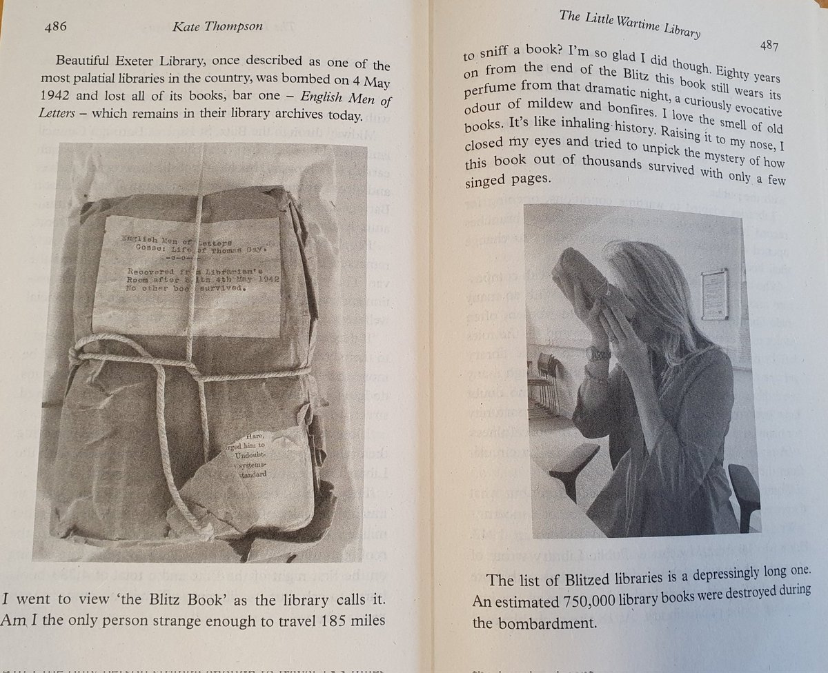SooLib's tweet image. I enjoyed reading The Little Wartime Library by @katethompson380 about an underground library in a tube station in WW2. There is even a mention of @ExeterLibrary in the book.