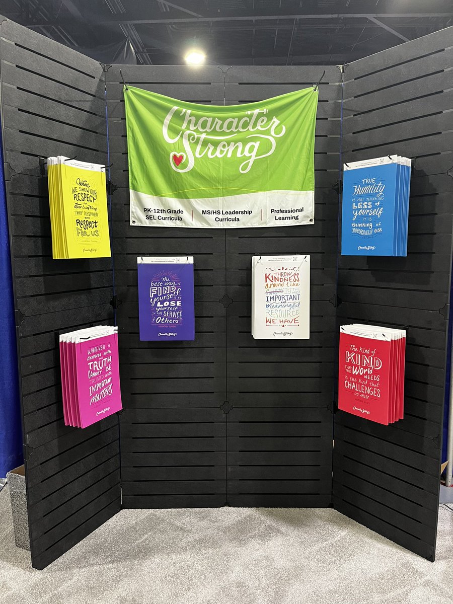 Have you grabbed your FREE CharacterStrong poster yet?! 💚 Head to vendor booth 317 at @ASCAtweets #ASCA23 #SchoolCounselor