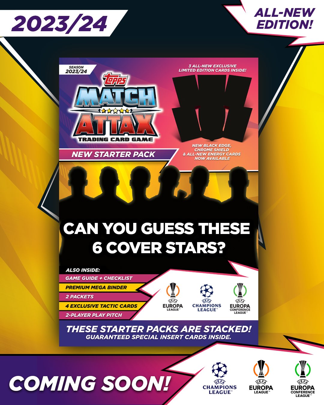 Topps Match Attax on X: 🕵️‍♂️ Can you work out who the 6️⃣ star players  featured the NEW Match Attax 2023/24 Starter Pack are?! The 1st 8 people  who correctly guess all