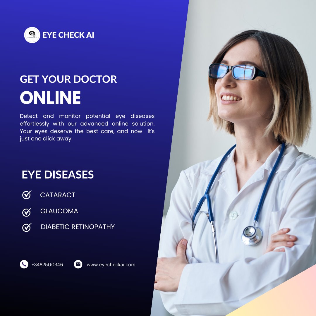 Stay Tuned!

#EyeCheckAI #ClearVisionAhead #SharperVision #SmarterTechnology #EyeHealth #VisionCare #ProtectYourEyes #eyedisease #eyediseasedetection #eyewear #eyewearfashion #eyeglasses #sunglasses #ai #experience #future #health #eyehealth