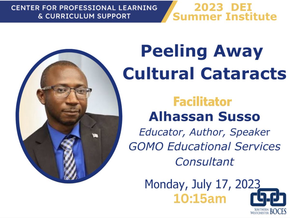 On this coming Monday, @GomoEdS CEO, @josuefalaise and consultant, @alhassan_susso, will be featured speakers @SWBOCES @swbocesplcs Summer DEI Institute. A few more spots. Register today. mylearningplan.com/WebReg/Activit… Just the beginning! Wait and see! #NYedu find out yourself #WhyGOMO!