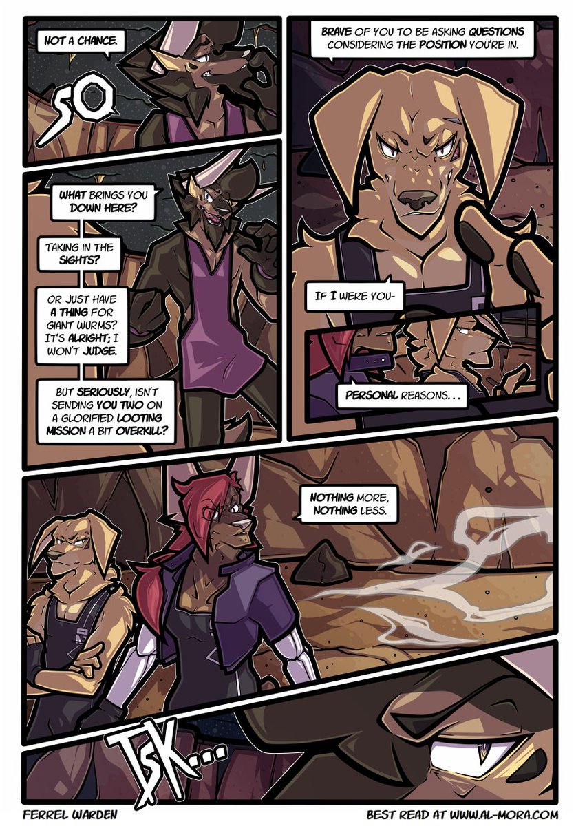 FerrelWarden's tweet image. [Page 94] &quot;Not a chance.&quot; 

Sorry for the delay there! Life got nuts, so I needed to step away for a bit. We&apos;re back to normal now.