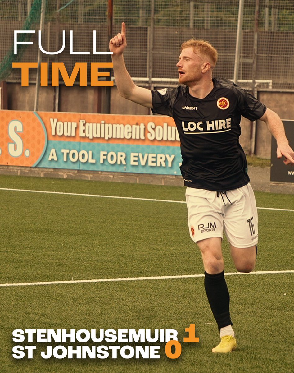 𝗙𝗧 ||  𝗦𝗔𝗜𝗡𝗧𝗦 𝗔𝗡𝗗 𝗪𝗜𝗡𝗡𝗘𝗥𝗦

What a result! 

A Euan O'Reilly goals give Stenhousemuir their first win over St Johnstone in over 28 years!

Great team performance by the boys today and we now prepare for Tuesday's game against Ayr United

SFC 1-0 STJ

#WarriorsInA