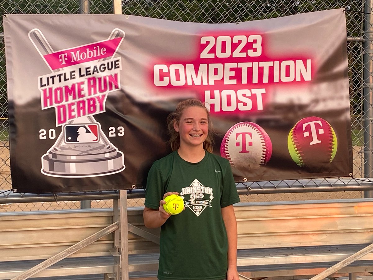 JGSAsoftball's tweet photo. Good luck to Hannah Haxton as she participates in the 2023 T-Mobile Little League Home Run Derby West Regional Finals at T-Mobile Park in Seattle, WA tomorrow, 7/16, at 7:50 p.m.!

View the livestream at: https://t.co/zPDon88QYa https://t.co/OW3kSN8Oy8
