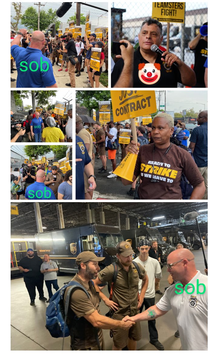 BrJoeBalkis's tweet photo. 7/14/23 #VOTENOups
#upsNegotiationsUpdate
#sob gladhanding &amp; photooping
From #JustPracticing to #StrikeReady
#PracticePicketing is a good escalation building to a strike but
We need to be organizing the #VoteNo on the line
#upsTeamstersRally in #NY on 7/15
https://t.co/fr95nqepH4 https://t.co/ivyb3b7Evo