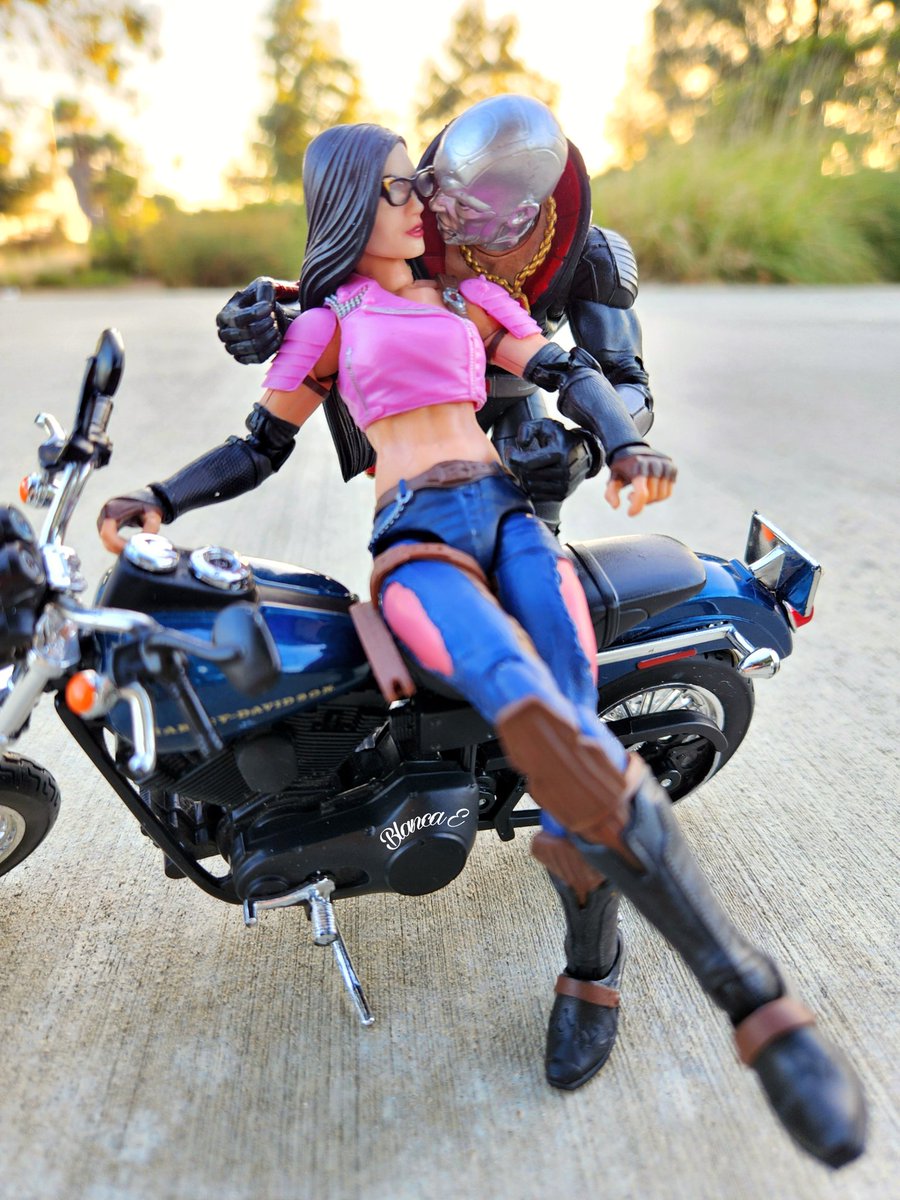 Good morning 🐍 #Blackbaroness24 #baroness #destro #gijoeunion #gijoe #gijoes #cobra #actionfigures #toys #toycommunity #BIKER #bikes #motorcycle #nature