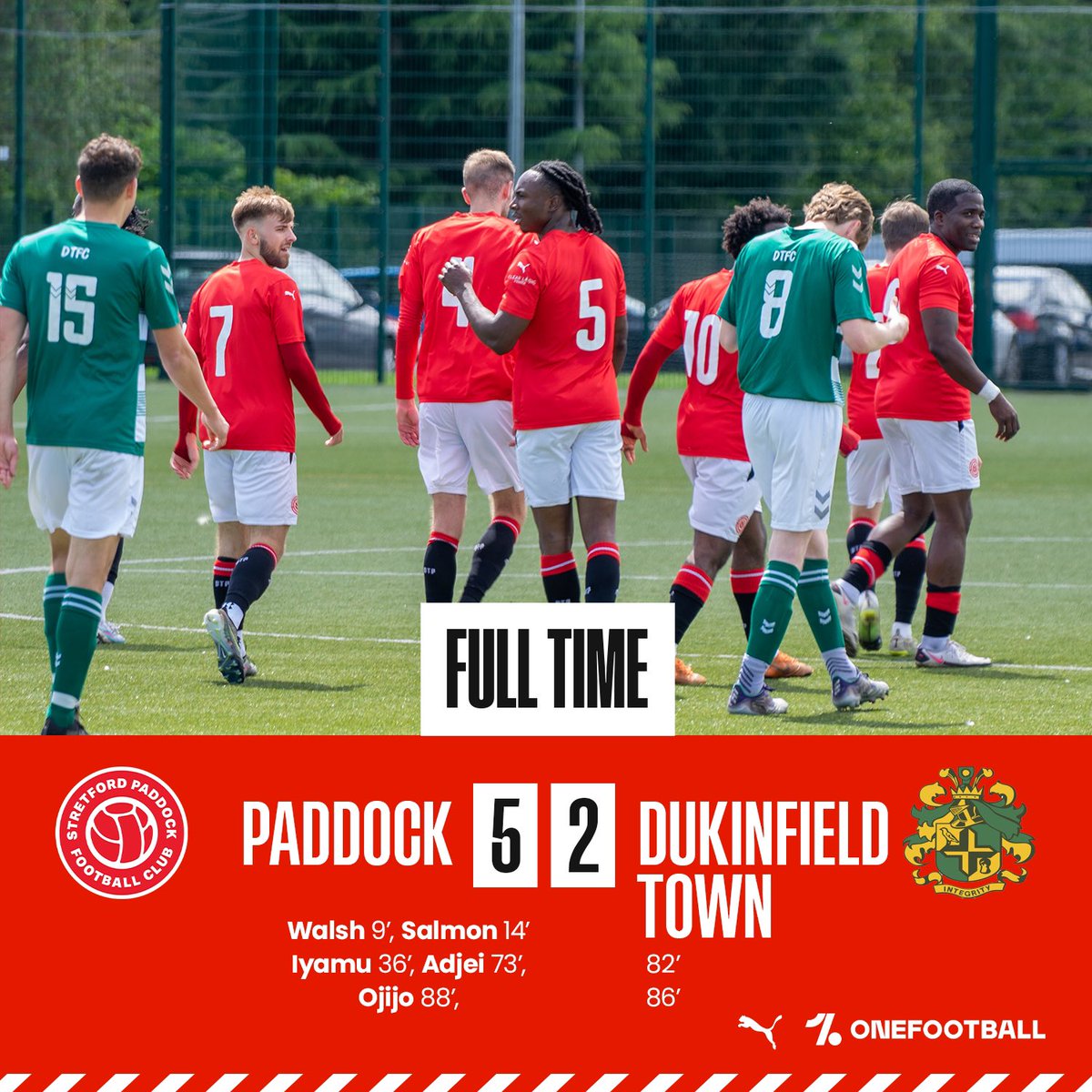 SPaddockFC's tweet image. FT Paddock 5-2 Dukinfield Town

Very encouraging performance in pre season. A lot of positives with and without the ball. The strength of the squad is starting to show. 

One more game to go before the league begins, and we take on champions, Upton. Big test!