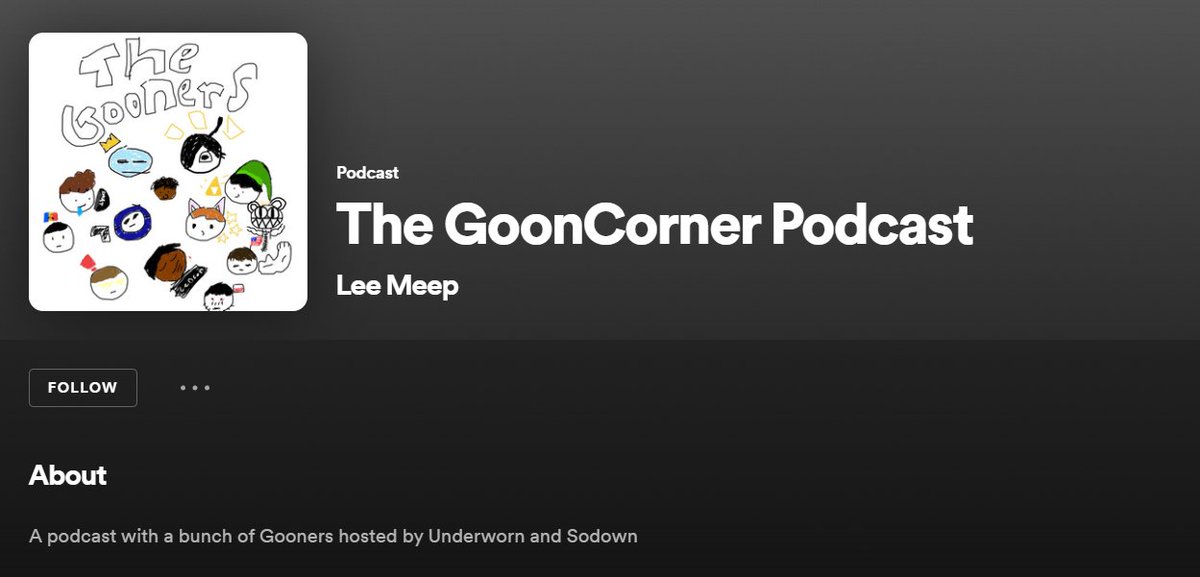 gooncorner's tweet photo. WE DID IT BOYS,IT FINALLY HAPPENED ,WE MADE IT TO THE BIG LEAGUES,WE ARE ON SPOTIFY
FUCK YEAH(and by we I mean underworn did everything but I tweeted it ) https://t.co/G4oU0Q1CgB