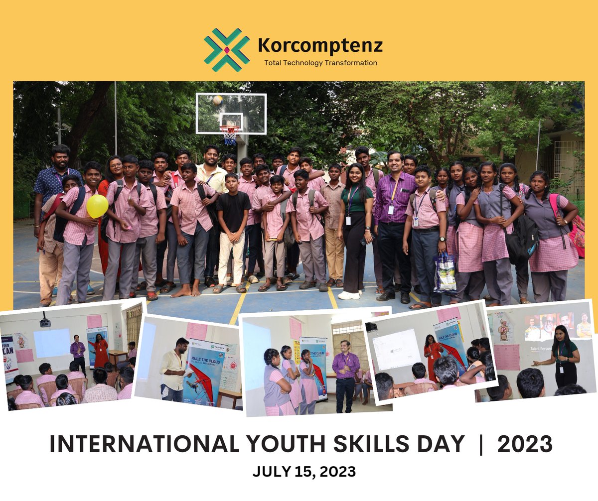 korcomptenz's tweet photo. “On the occasion of the World Youth Skill day, we wish all young minds a happy, fulfilling lives filled with learning, education and talents to make this world a better place. 

At KOR we got a chance to spend a day with the youngsters. Happy Youth Skill Day!

#Youthskillday https://t.co/AFjVKUo8xI