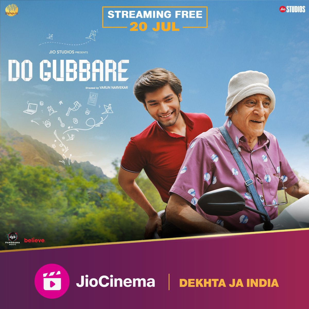CinemaJankari's tweet photo. New mini-series #DoGubbare premieres July 20th on @JioCinema

Trailer out tomorrow. https://t.co/D8oTAxulao