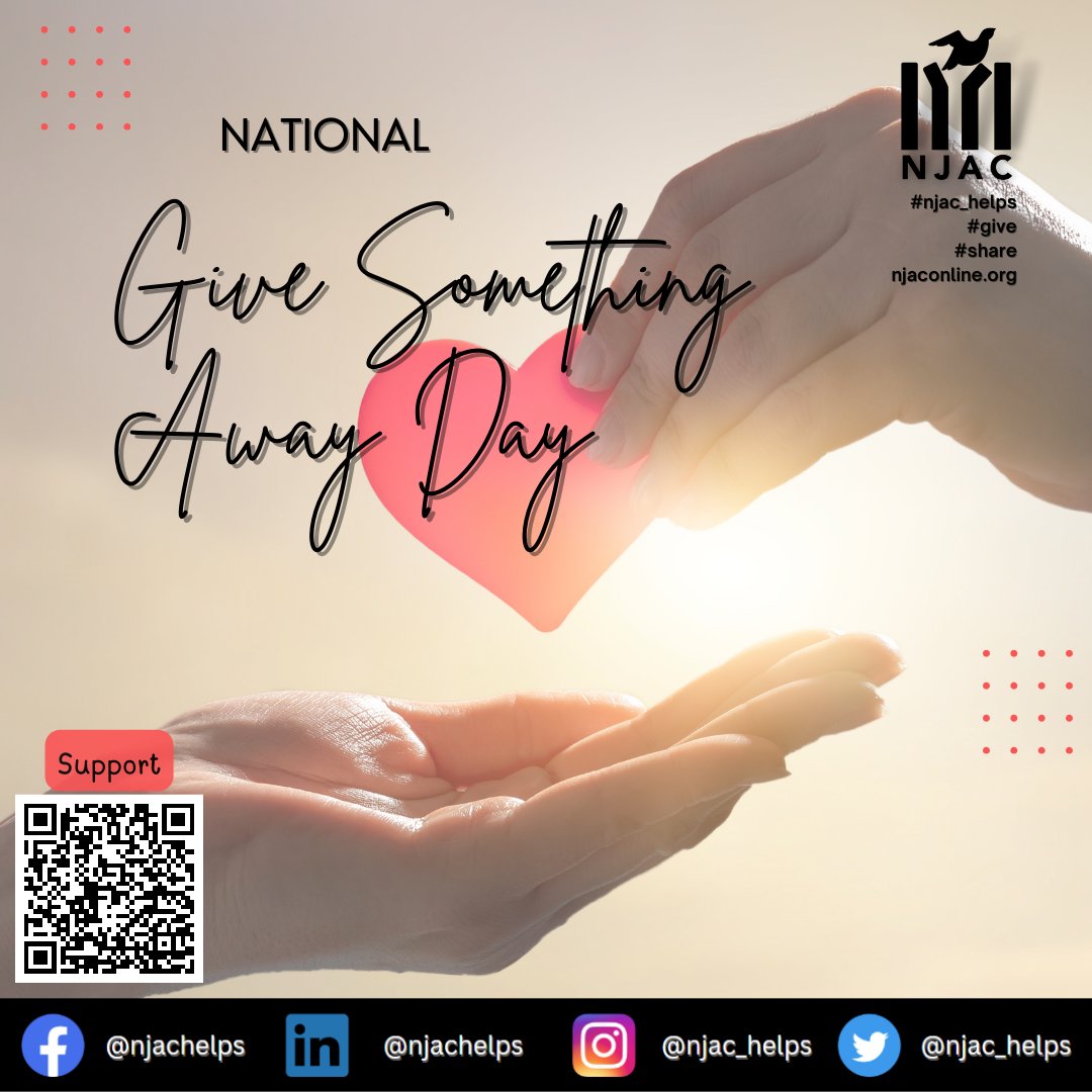 Today, NJAC shares its information and services to those who are in need. Use our QR code or link in the bio on how you can join our effort to give something away to others in need.

#giving #donation #support #share #care #mercercountynj #nonprofit #newjersey #njac_helps