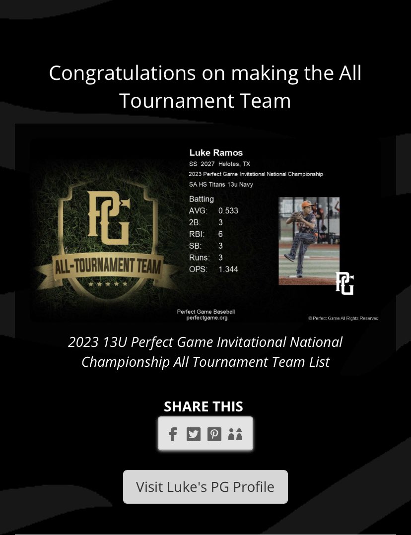 bill_ramos1's tweet photo. Good performance by the SA Titans last weekend. We played some good baseball and competed in a tough tournament. @satitansbbl @ButtonAthletics @PGYouthBB @Texas_PG @Luke_ramos_ https://t.co/f0c9WOS5vV