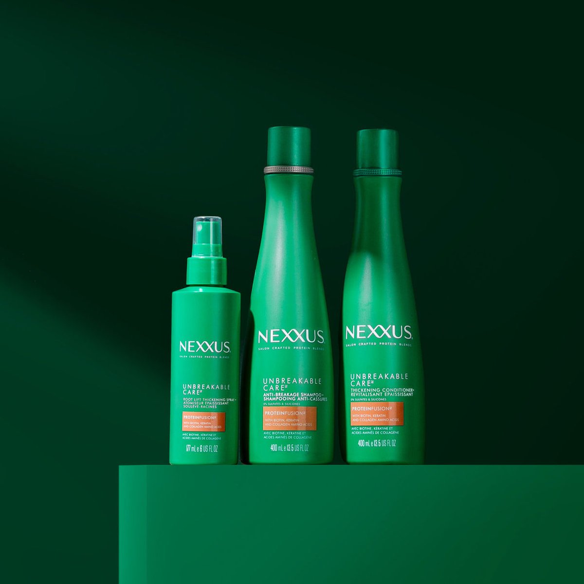 The Unbreakable Care strengthening collection is specifically formulated for fine &amp; thin hair types to help retain and thicken hair by reducing breakage and maximizing fullness! 

Drop a “💚” in the comments if you love this collection!