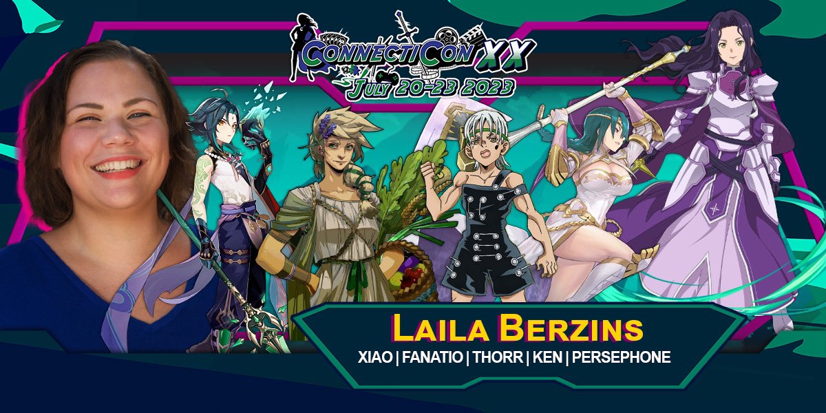 lberzins_voices's tweet photo. NEXT WEEK! Catch me at @ConnectiCon July 20-23rd at the CT Convention Center - Signing prints for #xiao from #genshinimpact - #demeter & #persephone from #hades - #roshamboy from #jojos - #milluki from #hxh & #mrscroaker from #amphibia ! Tix @ https://t.co/yTpYljYQYM #anime #vo https://t.co/fGZ7zEpIiC