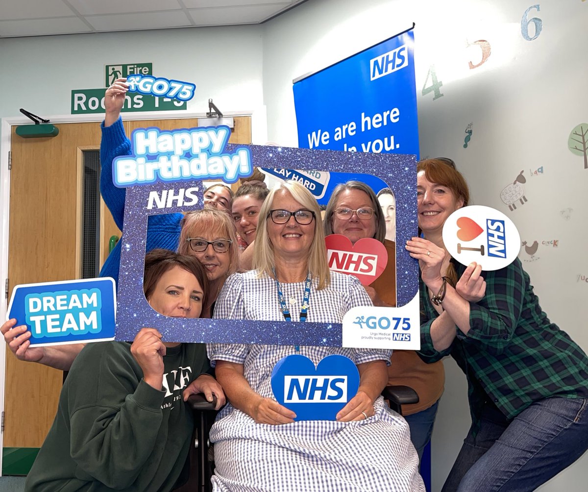 ethomasuo's tweet photo. More NHS birthday celebrations! Even on a Saturday we know how to have fun 🌈🎂! #nhs #go75 #urgo https://t.co/WLKU24uFdJ