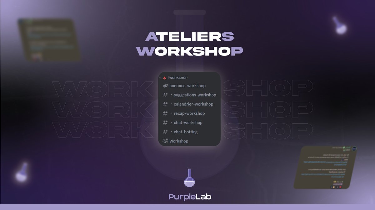 Introduction du système de Workshop ! 
Rejoignez-nous lors de nos réunions avec nos membres pour discuter de sujets pointus et pour faire grandir vos connaissances.

Nous sommes aussi ravis de vous annoncer l'arrivée d'un abonnement à la semaine : bit.ly/3PYl7Dr