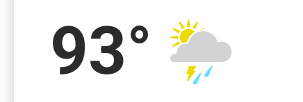 ShackNdPack's tweet photo. Partly cloudy early followed by scattered thunderstorms this afternoon. High 93F. Winds S at 10 to 15 mph. Chance of rain 40%. https://t.co/DANBjqjZCP