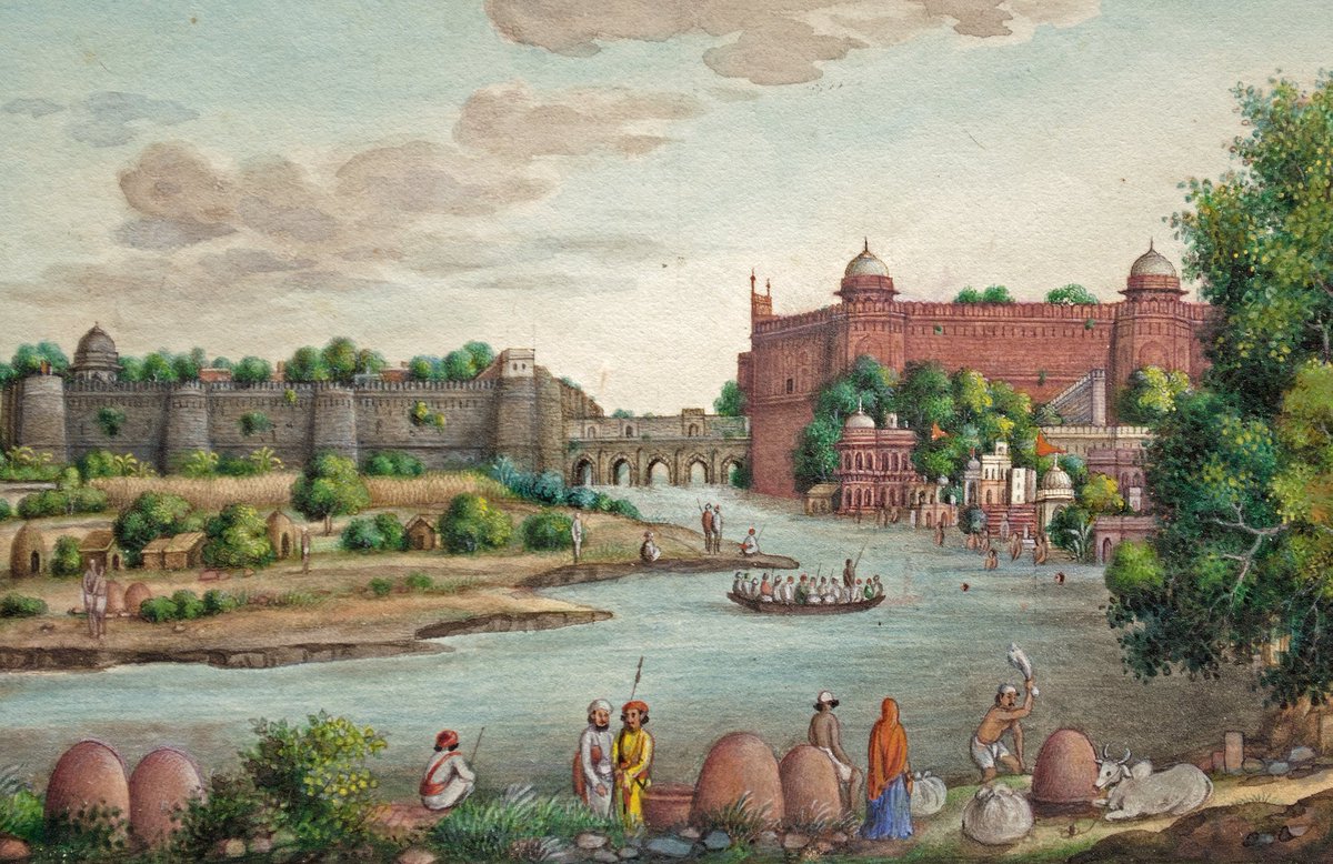 khalidkoraivi's tweet photo. River Jamuna flowing past the Red Fort, Delhi

Company School Painting by Mazhar Khan Circa 1830 AD titled naqsha-i tripoliya va salimgarh va qil‘a-i shahjahanabad. 

نقشۂ ترپولیا و سلیم گڑھ و قلعہ شاہجہان آباد 

The view most likely taken from Ludlow Castle. https://t.co/HvtCR7qiaK