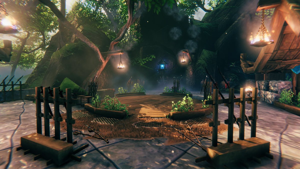SmittySurvival's tweet photo. #Valheim Vikings are headed East! The Mistlands have always reminded me of the Zhangjiajie National Forest in Chinas Hunan Province. Anyone else? #gaming #valheimbuild https://t.co/dqloZPOxxj
