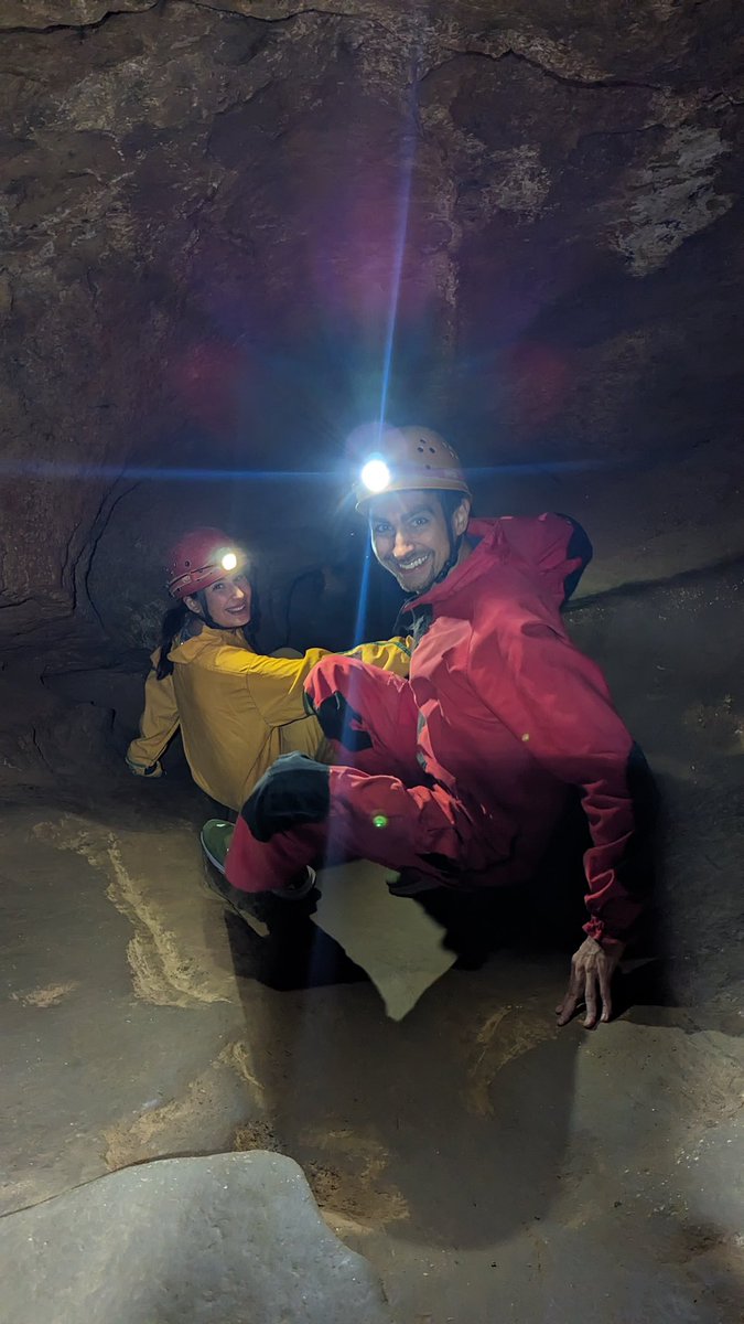tannenbaumlab's tweet photo. An amazing cave adventure in Budapest! Loved exploring the cave and seeing all the fossils and crystals ❤️ #scienceinreallife https://t.co/gCD8aoVVEl