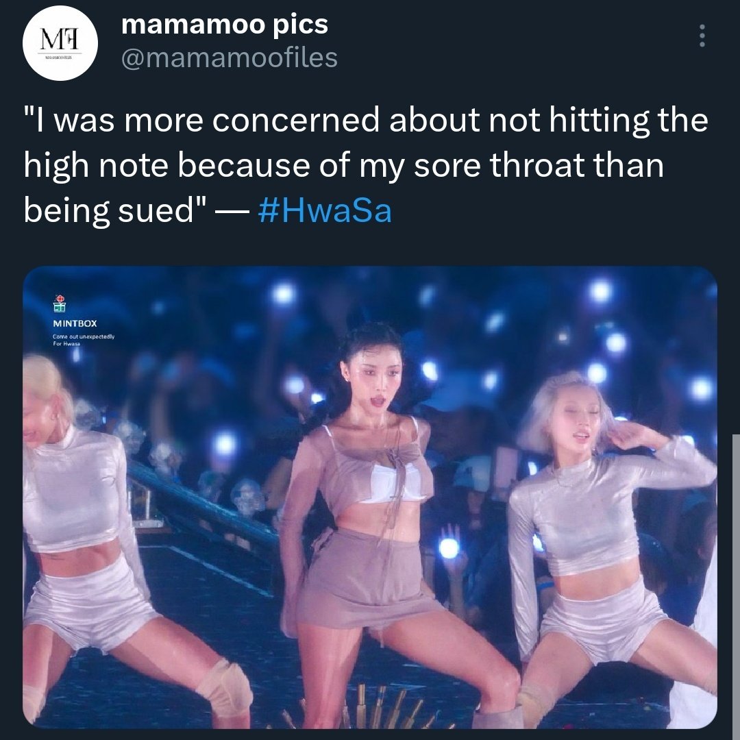 BEYAA_2505's tweet image. HWASA THE ACTUAL WINNER OF IDGAF WAR