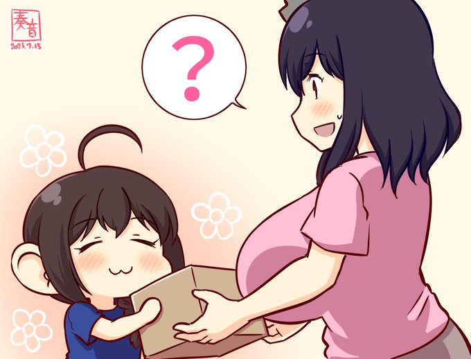 「やましろ!あげる!」「ありがとう。…これは?」「おちゅうげんです!!」「お中元?そうなのね。それで中身は…」「おちゅうげんがはいってます!!」「え?」「???」#ママ城とちびしぐTRPG見てたら上げ忘れてた… 