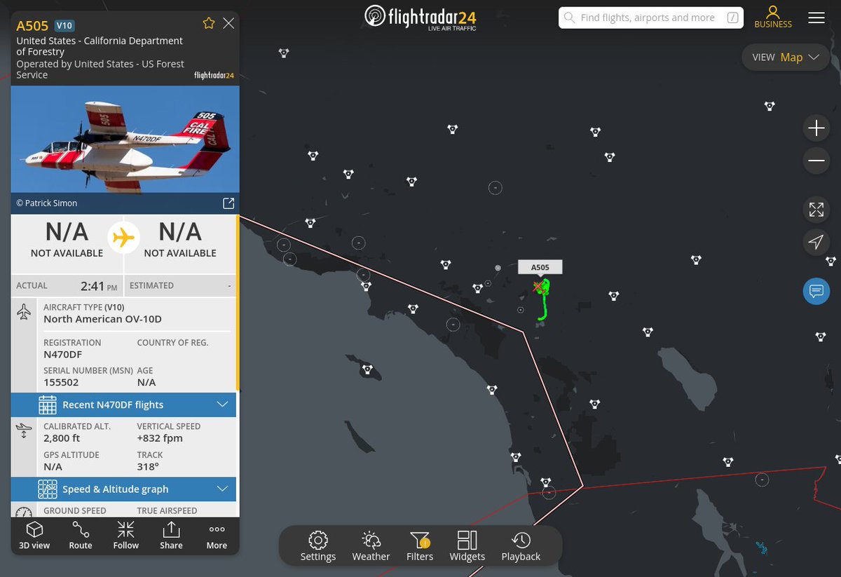 MULTI FR24 CIRCLING ALERT : At time Sat Jul 15 17:08:34 2023 #A505 was likely to be circling at FL26 7nm from SJY San_Jacinto_NDB_US
 near Riverside County, CAL Fire Southern Region, Califo #AvGeek #ADSB https://t.co/hwu4YX0OLm https://t.co/9n1OX1bjEI