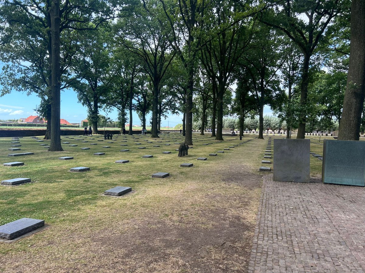 Last stop for the day for our time travellers @qegsbarnet who visited Langemarck German Cemetery, the site of the first gas attack. Everyone going on to the hotel now for the evening. Cemetery staff very complimentary about our students and the questions they asked.