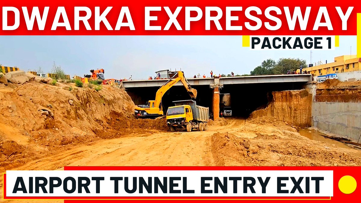 PrakharSahay's tweet photo. *Video:* https://t.co/XKctCMJI6H
#DwarkaExpressway to #AIRPORT TUNNEL Entry & Exit
#DelhiAirport #AirportTunnel #Package1 #DelhiRains #Dwarka https://t.co/DWngqhoUu9