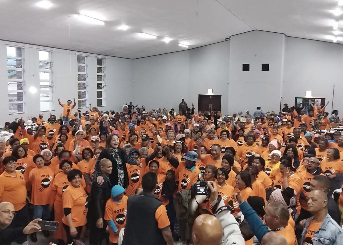 ForGoodZA's tweet photo. 🗳️ George is GOOD!

Our campaign team is holding a rally ahead of the by-elections in Wards 16, 20, and 27 on Wednesday the 19th of July 2023.

GOOD is the only party who champions equal service delivery in George.

#VoteGOOD on 19 July! #KeepYourHoodGOOD https://t.co/0NOJWdZmJS
