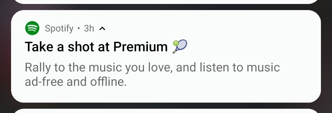 Spotify seems to think I play Tennis. Not sure I've played Tennis in at least the past 4 years.