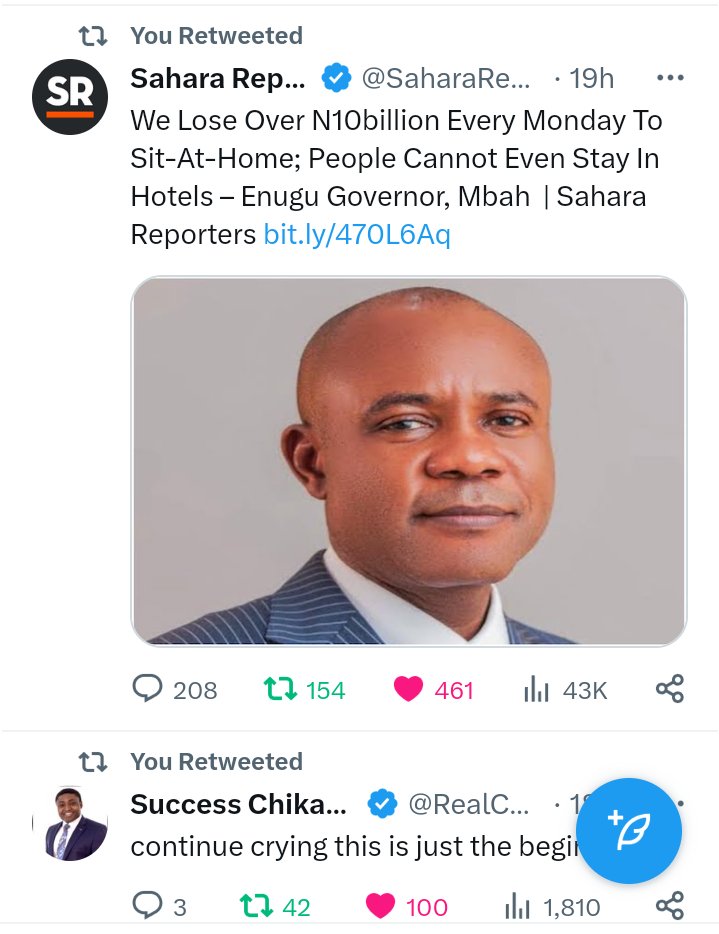 Whee! 😂🇳🇬😅 Consistency is the key. We will continue to make the cost of keeping Mazi Nnamdi Kanu more expensive than the cost of releasing him. The earlier the better for them because by tomorrow they would wish they had release him today as they wish they had yesterday.