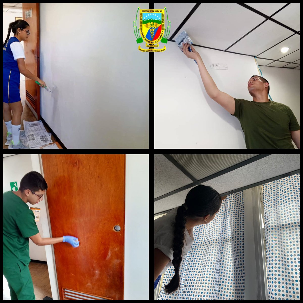 #15Jul || En el marco de la Campaña #YoSiQuieroMiHospital seguimos mejorando las instalaciones, buscando siempre la cohesión integra de nuestro <a href="/NMAMMYLEONARDO1/">N.M.A.M MY. LEONARDO JOSE GOMEZ CALDERON</a> 
<a href="/DigesaludFANB/">DIGESALUDFANB</a> 
<a href="/ServiciosMPPDVe/">Viceministerio de Servicios para la Defensa 🇻🇪</a> 
#SoloUnidosVenceremos