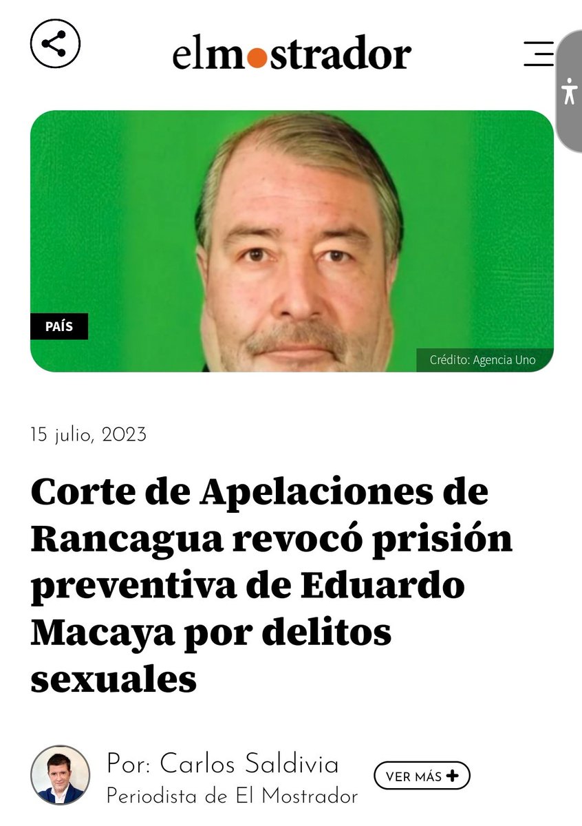 la_tera_vive's tweet photo. Q asco la Corte de Apelaciones de Rancagua.
No vengan a decir luego q en este país no hay dos justicias.
"Corte de Apelaciones de Rancagua revocó prisión preventiva a Eduardo Macaya, x "prisión preventiva domiciliaria""
$150 millones le costó al Senador Javier Macaya, conseguirla https://t.co/7NjRBc8mQb