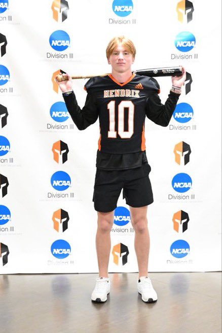 After a great conversation with <a href="/RussHeidiSLC/">Russ and Heidi Phillips🏈</a> I am blessed to have received my first offer to play football at <a href="/HendrixFootball/">#WeAreWarriors</a>!! <a href="/clintsurratt/">Clint Surratt</a> <a href="/CoachJaredCate/">Jared Cate</a> <a href="/Coach_Russ21/">Coach Russell</a> <a href="/PCHSfriscoFB/">Panther Creek Football Recruiting</a>