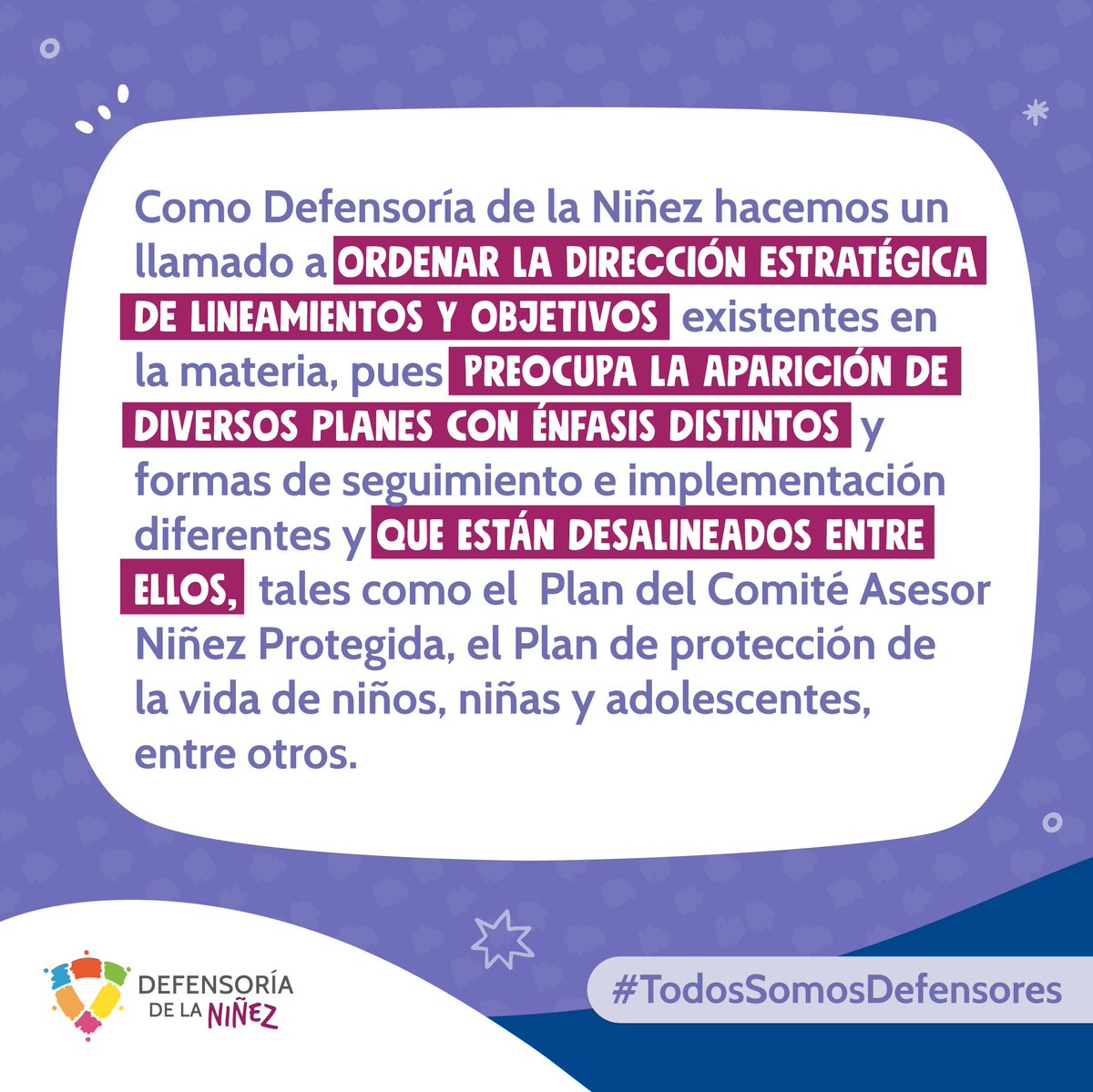 defensorianinez's tweet photo. ⚠️ Hacemos un llamado urgente a abordar esta situación. La niñez y adolescencia bajo cuidado del Estado no puede esperar. https://t.co/YmpAB9Fjjq