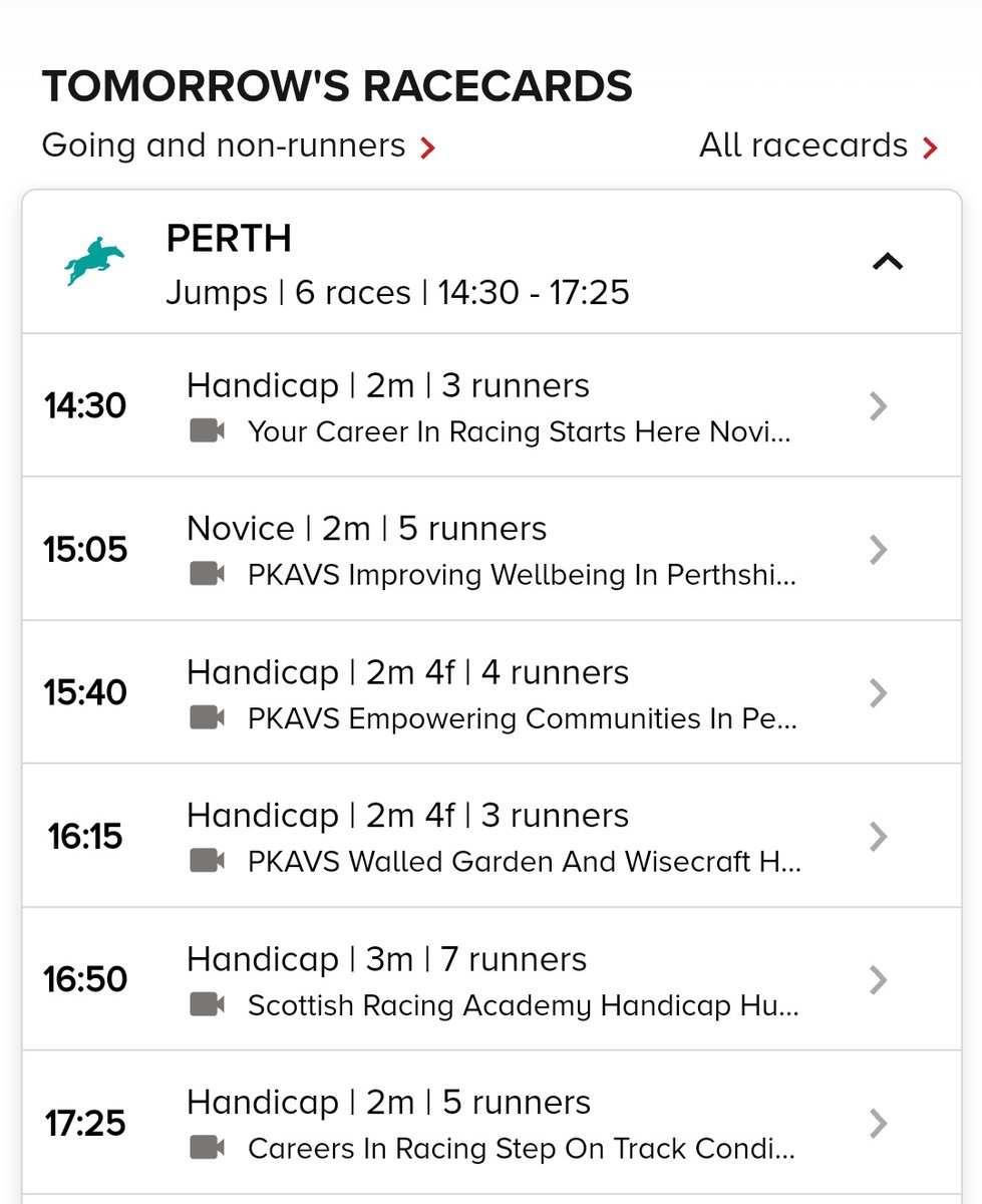 🚨 The Summer Jumps Racing calendar clearly has a problem:

Look at the poor field sizes at Perth Races tomorrow: 👇

- 3
- 5 (4 of the horses are Irish)
- 4
- 3
- 7
- 5

27 runners across 6 races - 5 Irish

The prize money on offer is decent, any solution to this situation? 🤔